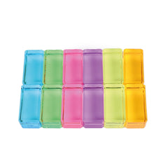 Bauspiel Luminous Blocks Pastel with tray (12 pieces set)