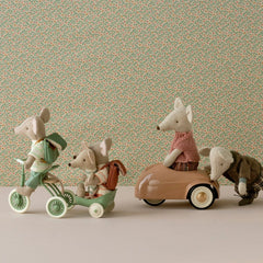 Maileg Tricycle Trailer Mouse Green