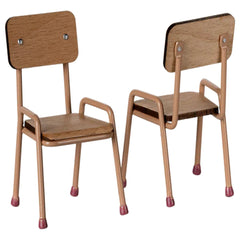 Maileg Table and Chair Set Mouse Dark Powder