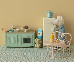 Maileg Café set, Mouse, Big - Pale pink
