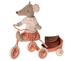 Maileg Tricycle Mouse Big Sister Coral