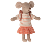Maileg Tricycle Mouse Big Sister Coral