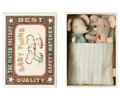 Maileg Twins Baby Mice in Matchbox