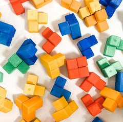 Bauspiel Corner Blocks with tray (50 pieces set)