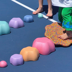 Funova Kids Stepping Stone Rainbow Set of 6+1 Confetti Board