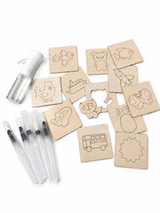 Funova Stencil, Stamp and Spray Set