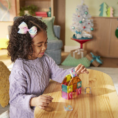 MAGNA-TILES - microMAGS - Gingerbread House Travel Set - 24 Piece Set
