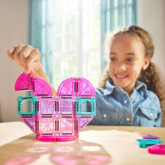 MAGNA‑TILES - microMAGS Heart to Heart Travel Set - 26 Piece
