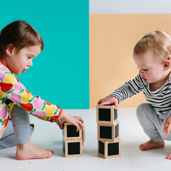Freckled Frog Fun with Chalk! Wooden Cubes