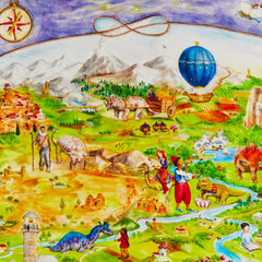 Sarah's Silks Dinotopia Seek & Find Playsilk
