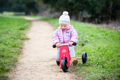 Kinderfeets 2-In-1 Tiny Tot Tricycle & Balance Bike New Color-Cherry Red