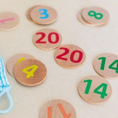 Freckled Frog Numbers 1-20 Wooden Matching Pairs