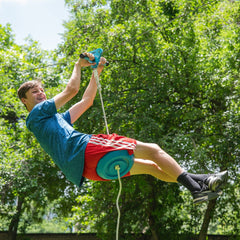 Trelines Zipline Quickset With Brake - Easy Setup and Takedown 30m