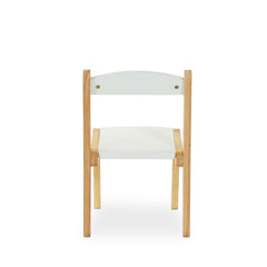 myduckling Montessori Kids Wooden Chair - White/Natural