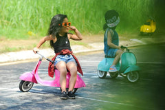 Ambosstoys Primo Classic Pink Ride-On (Leather Seat)