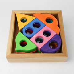 Bauspiel Fairy Windows Coloured 12 Pieces