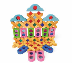 Bauspiel Fairy Windows Coloured 12 Pieces