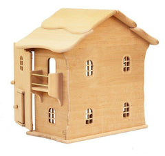 Drewart Doll House with Doors Natural Roof
