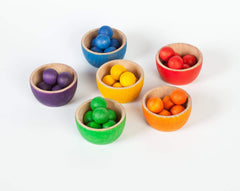 Grapat Coloured Bowls & Marbles