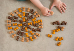 Grapat Mandala Brown Mushroom 36 Pieces