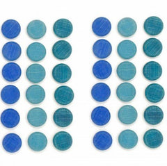 Grapat Mandala Blue Coins 36 Pieces