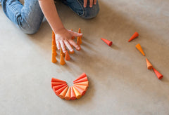 Grapat Mandala Orange Cones 36 Pieces