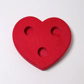 Grimm's Large Heart Candle Holder - Red
