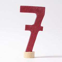 Grimm's Number 7 Candle Holder Decoration Anthroposophical