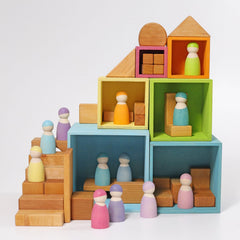 Grimm’s Stacking Boxes Large Pastel