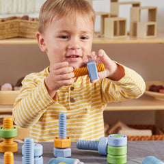 Guidecraft Twisty Tools - Nuts and Bolts Set - 84 pieces