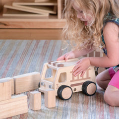 Guidecraft Wooden Fire Truck