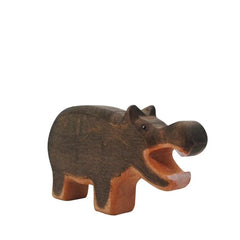 HolzWald Hippopotamus mouth open