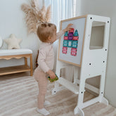 myduckling Adjustable Learning Tower 2 in 1 - White