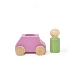 Lubulona Car Pink With Mint Figure