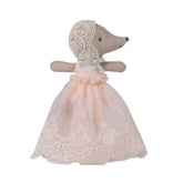 Maileg Baby Mouse in Gown Powder