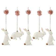 Maileg Metal Ornaments Easter Bunny - 5pcs