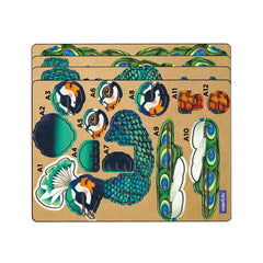mierEdu Build 'n' Sound 3D Puzzle - Peacock