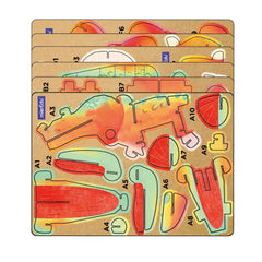 mierEdu Build 'n' Sound 3D Puzzle - Tyrannosaurus Rex