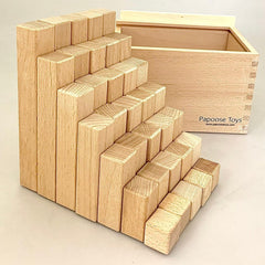 Papoose Toys Natural Steps 35 Piece