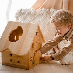 QToys Wooden Barn House