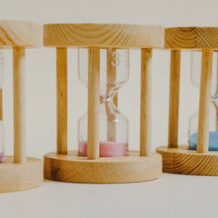 QToys Wooden Sand Timers Set of 4