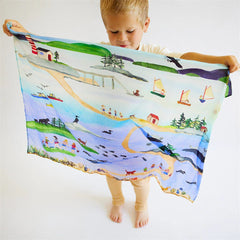 Sarah's Silks Playsilk - Seek and Find - Summer in Maine