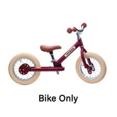 Trybike Steel 2 Wheel Balance Bike - Red Vintage