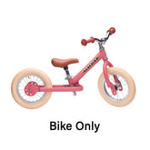 Trybike Steel 2 Wheel Balance Bike - Pink Vintage