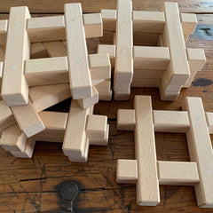 Papoose Wooden Hashtag Set with tray (8 pieces set)