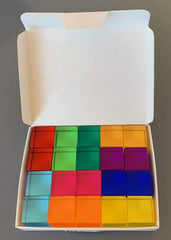 Bauspiel Lucite Cubes 20 Blocks