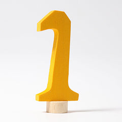 Grimm's Number 1 Candle Holder Decoration Anthroposophical