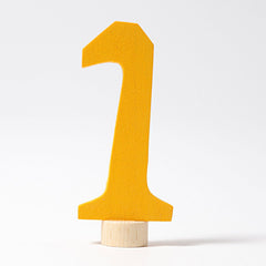 Grimm's Number 1 Candle Holder Decoration Anthroposophical