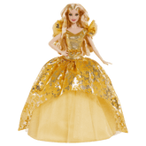 2020 Holiday Barbie Doll, Blonde Long Hair