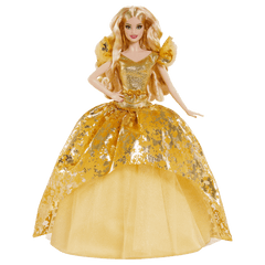 2020 Holiday Barbie Doll, Blonde Long Hair
